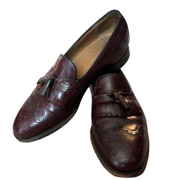 Johnston Murphy Limited Collection Burgundy Leather Wingtip Shoes Men\'s size 10 main image 7